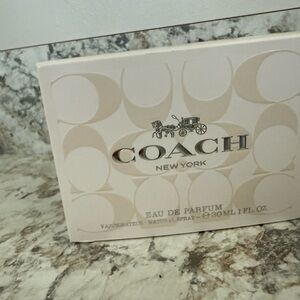 Coach New York Eau de Parfum with Cream and Silver Accents